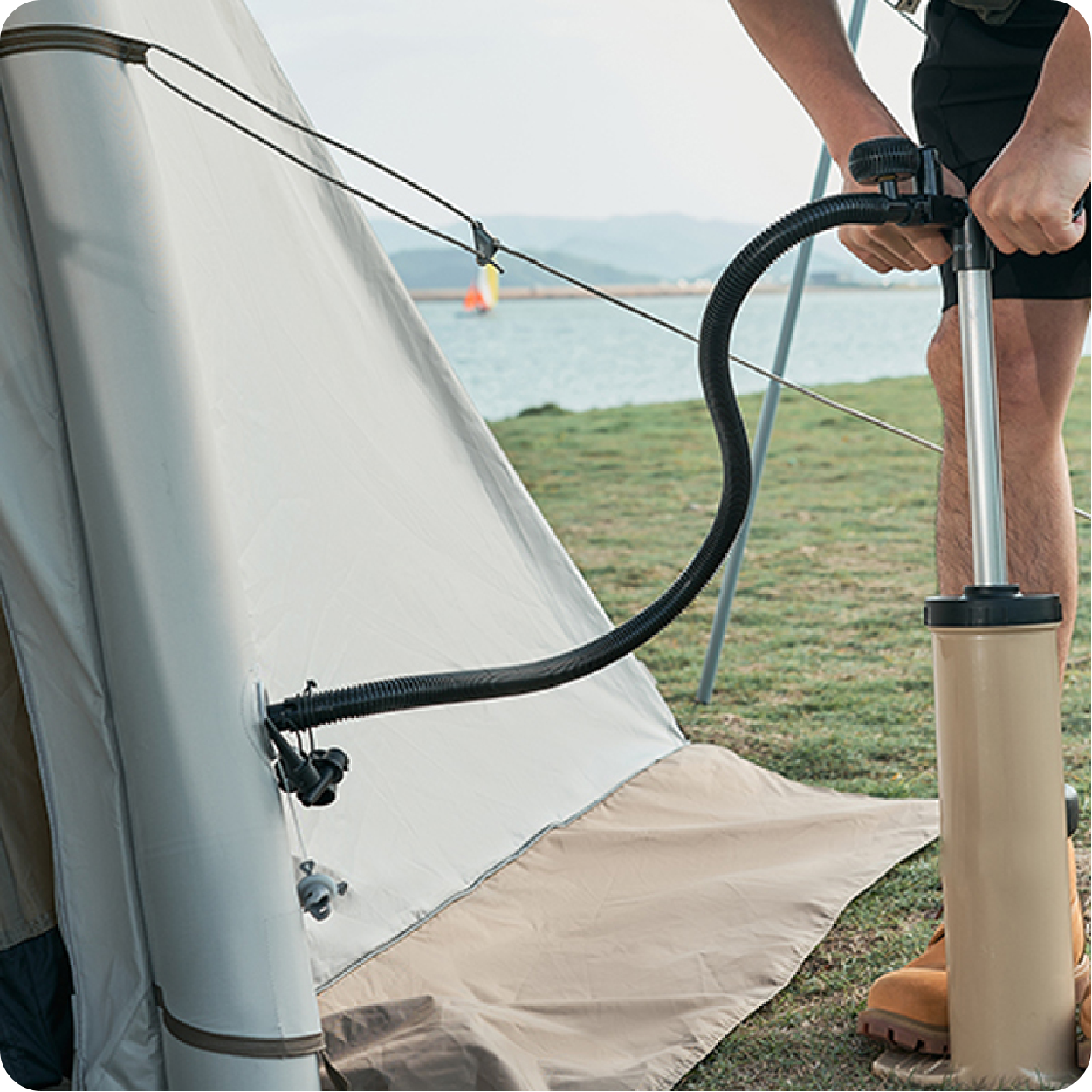 梯形充气隧道帐