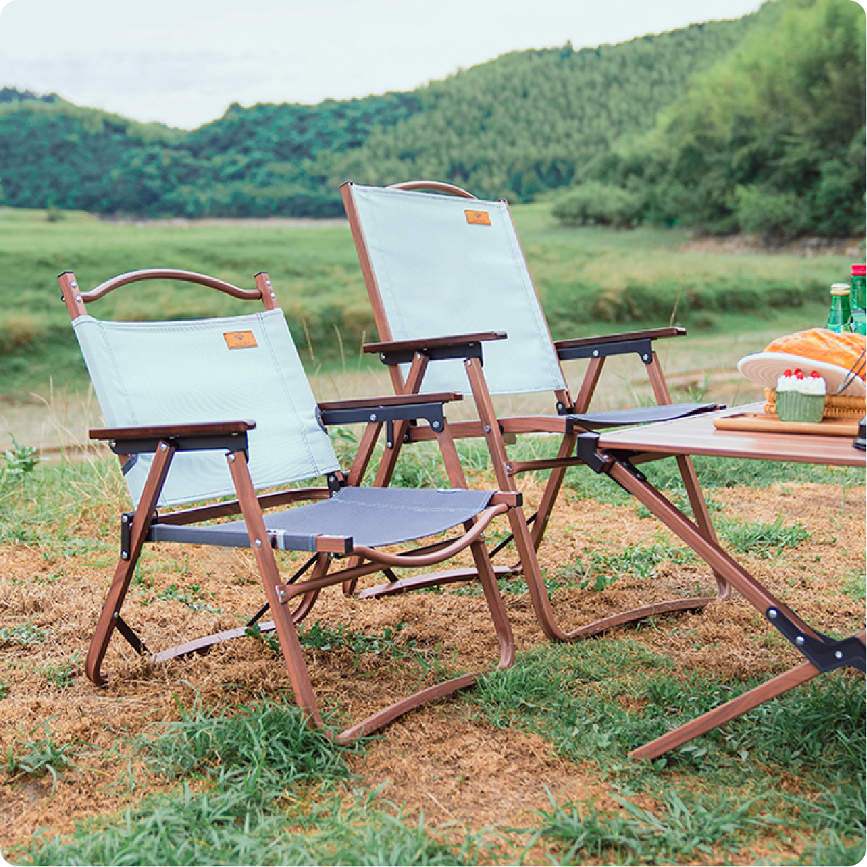 莫兰迪铝合金克米特椅