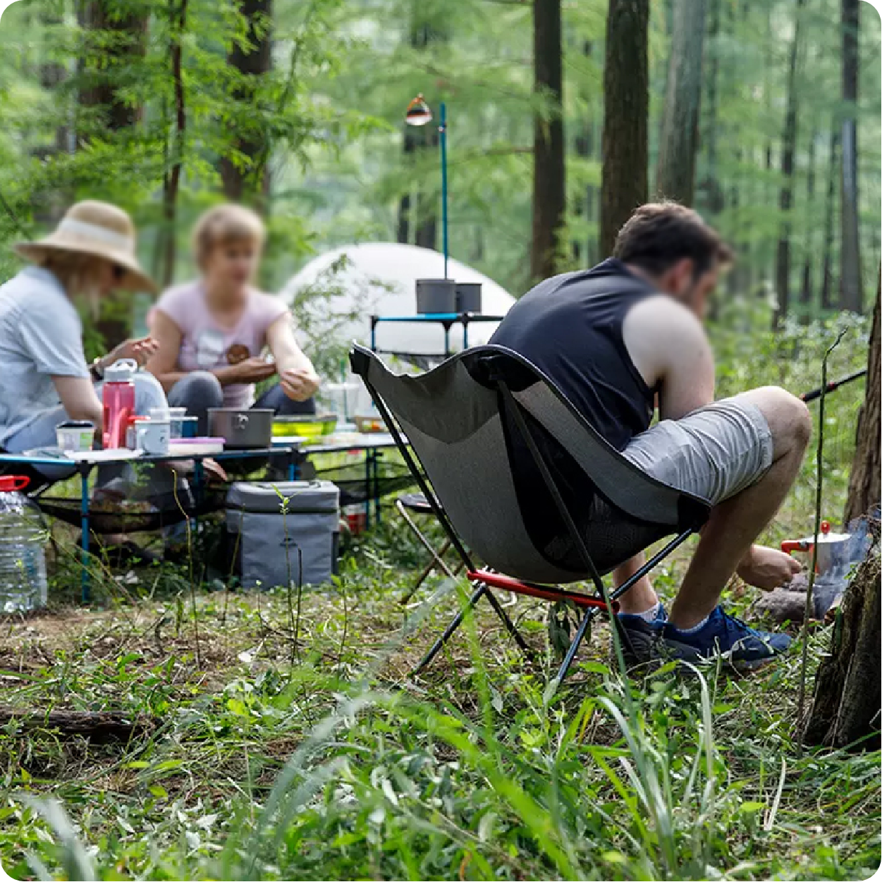 超轻户外折叠月亮椅