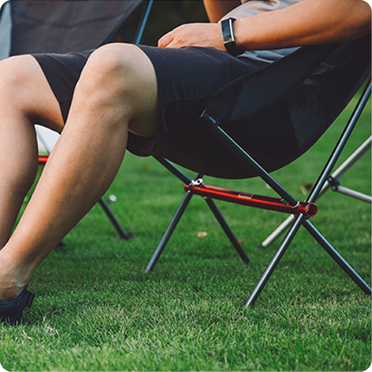 超轻户外折叠月亮椅