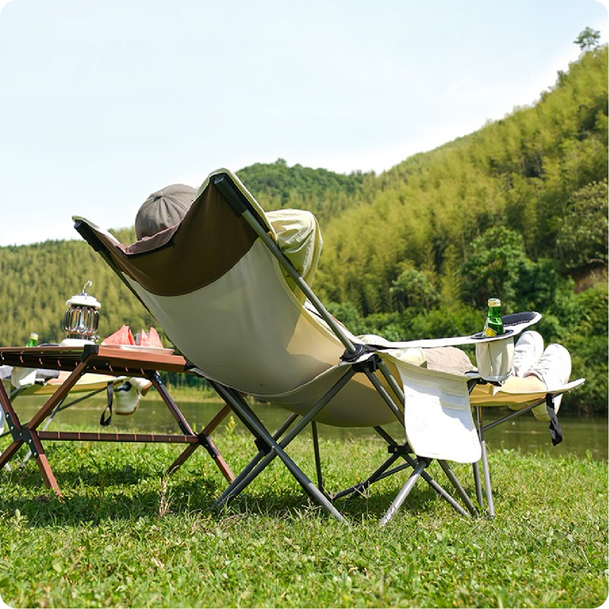 折叠躺椅脚托款