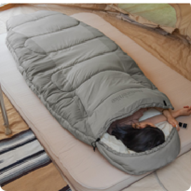 蛋壳伸手棉睡袋