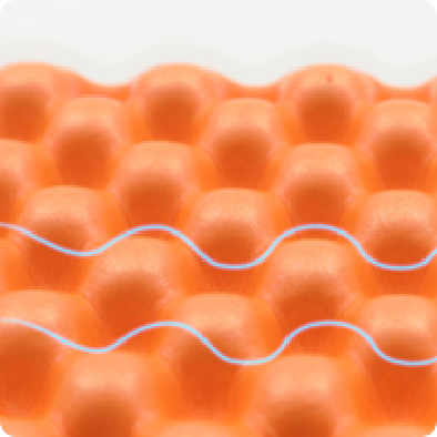 波点自充气床垫