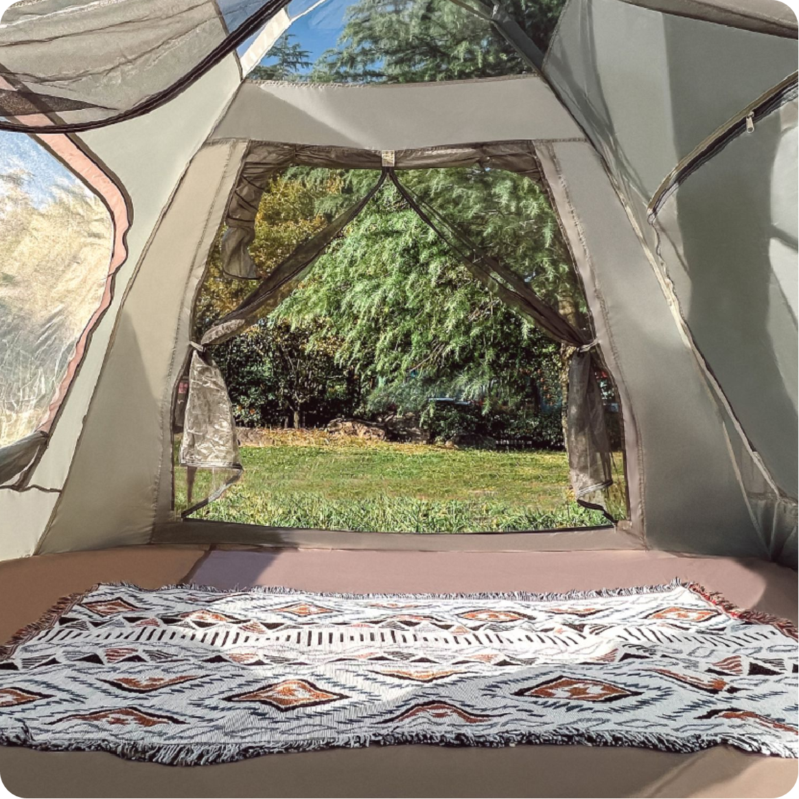 春庭涂银速开四角帐篷