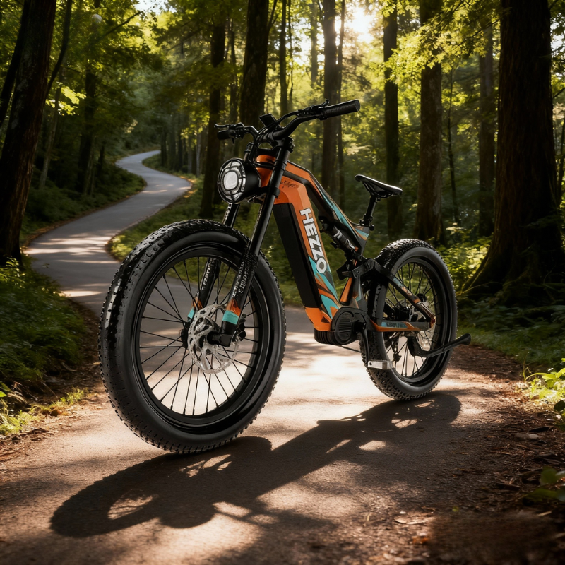 HEZZO K9 Fat Tire Electric Bike 52V 21AH 2