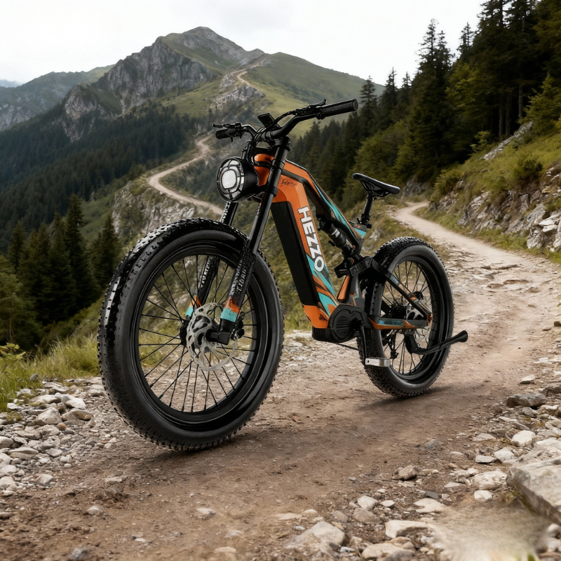 HEZZO K9 Fat Tire Electric Bike 52V 21AH 1