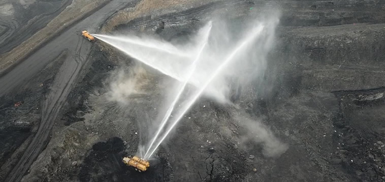 Open air blasting dust suppression 图片简介