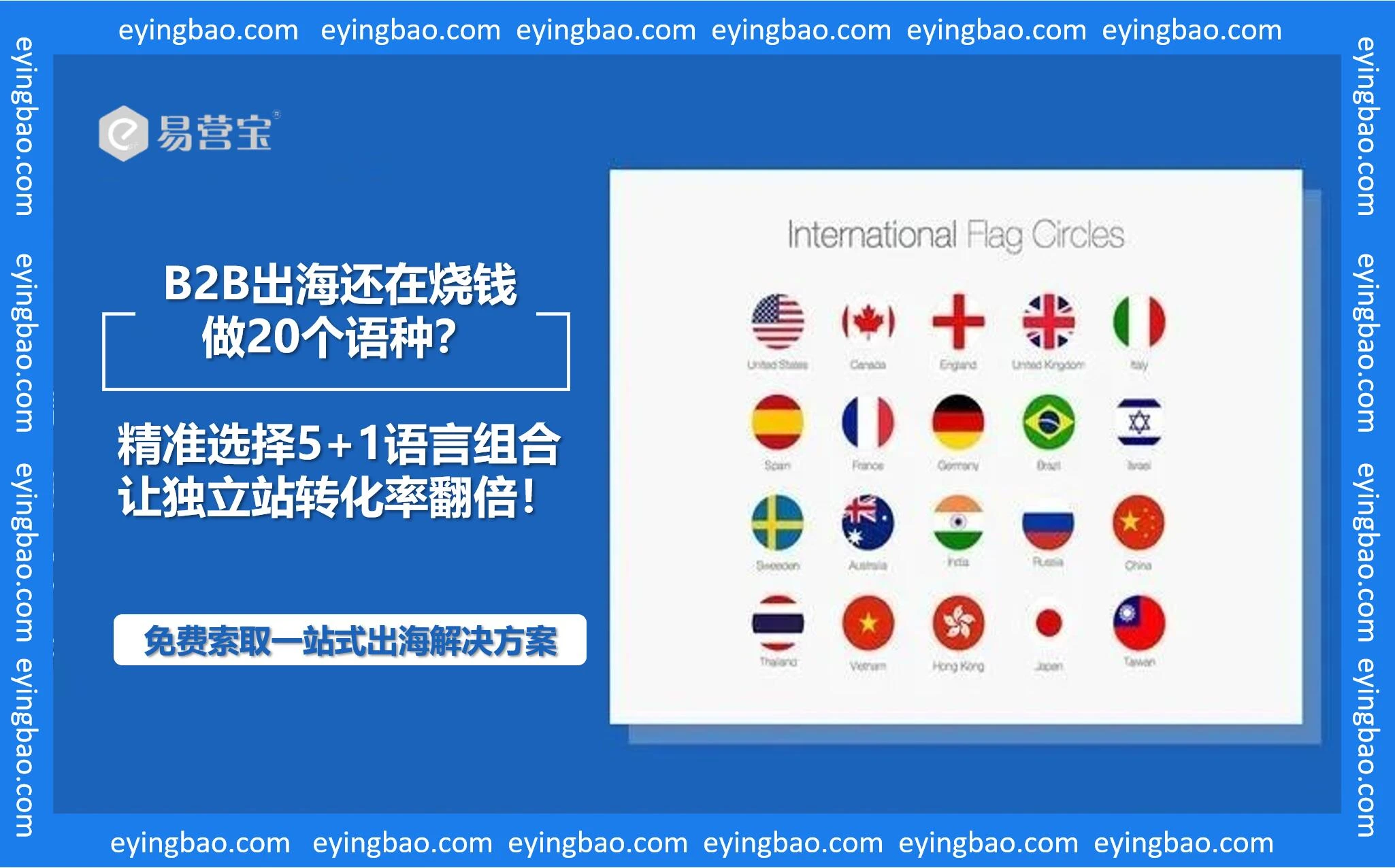5+1语言黄金法则：你的出海网站真需要20个语种？