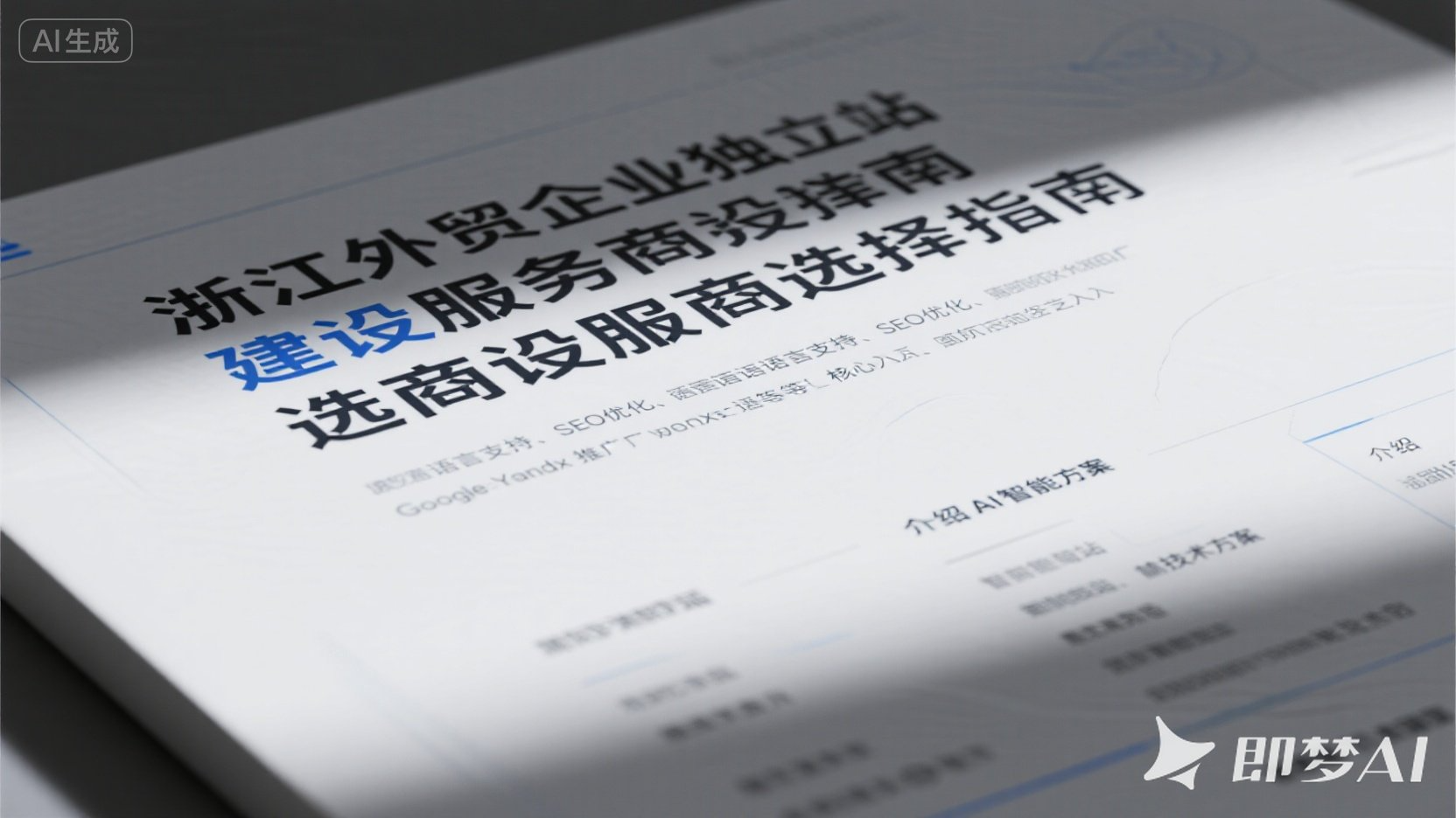 浙江独立站建设：外贸企业如何选择靠谱服务商？