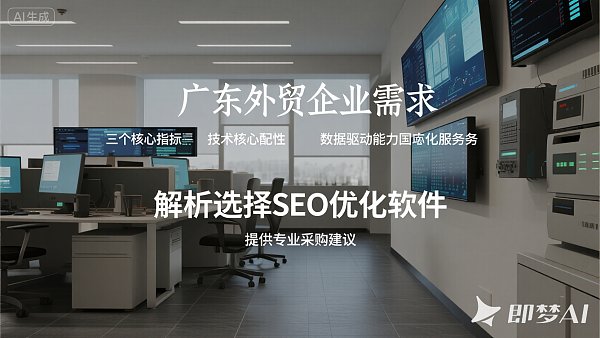 广东SEO优化软件如何选？3大关键指标告诉你