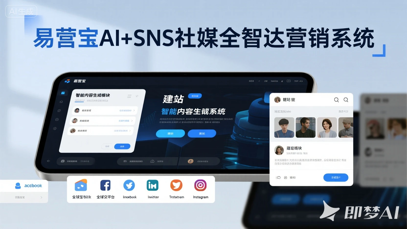 AI+SNS社媒全智达营销系统：让社交媒体运营变得如此简单