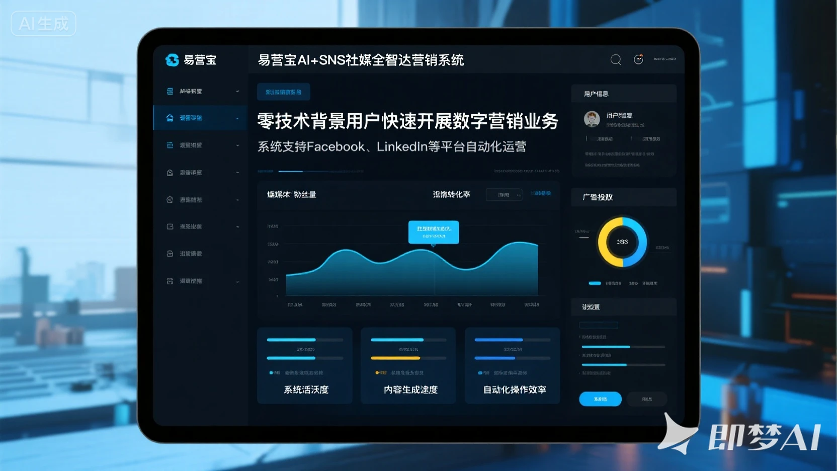 AI+SNS社媒全智达营销系统：让社交媒体运营变得如此简单