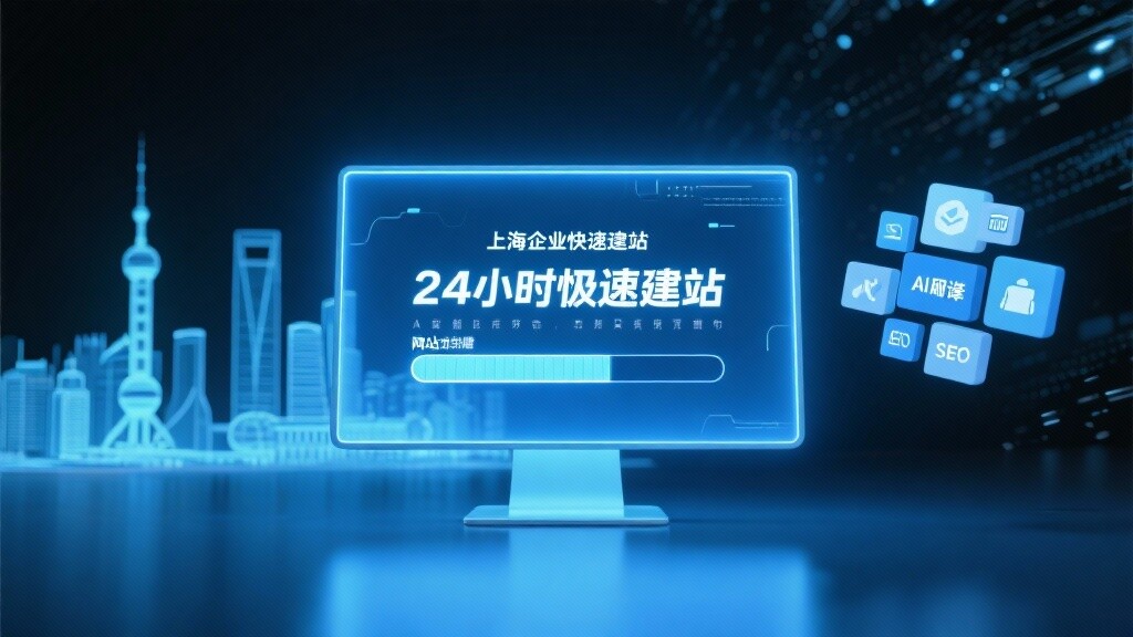 上海快速搭建网站，24小时上线不是梦！