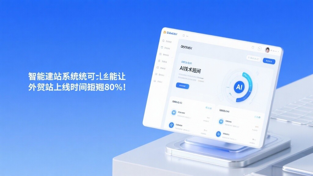 智能建站系统竟让外贸站上线时间缩短80%！