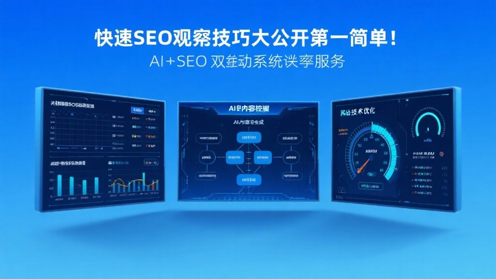 快速SEO优化技巧大公开，排名第一很简单！