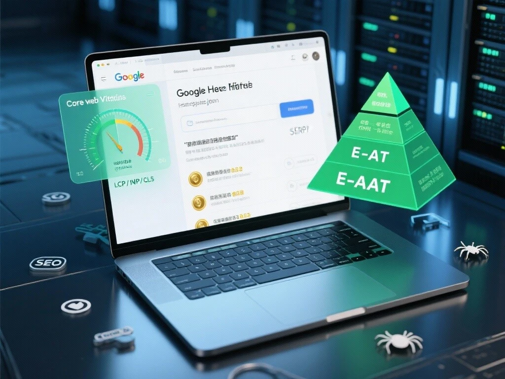 谷歌排名：解锁自然流量的金矿，以 E-E-A-T 权威和 Core Web Vitals 性能制胜 Google 搜索首页