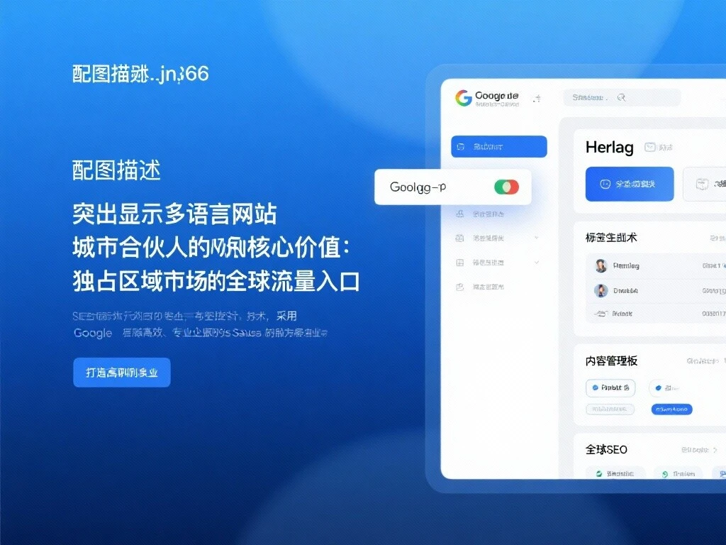 多语言网站城市合伙人：独占企业出海的全球流量入口，以 Google 官方权威 Hreflang 技术，开创区域市场 10 倍规模的高利润事业！