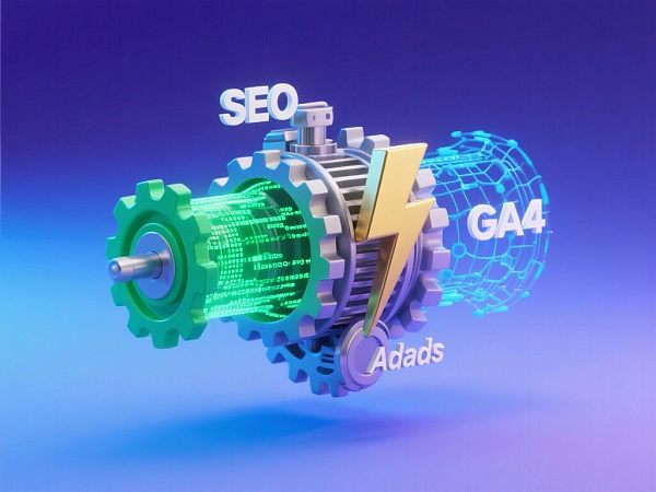 谷歌营销 全景战略：驾驭 SEO、Ads 与 GA4 三大引擎，实现全球市场流量垄断与转化爆发式增长！