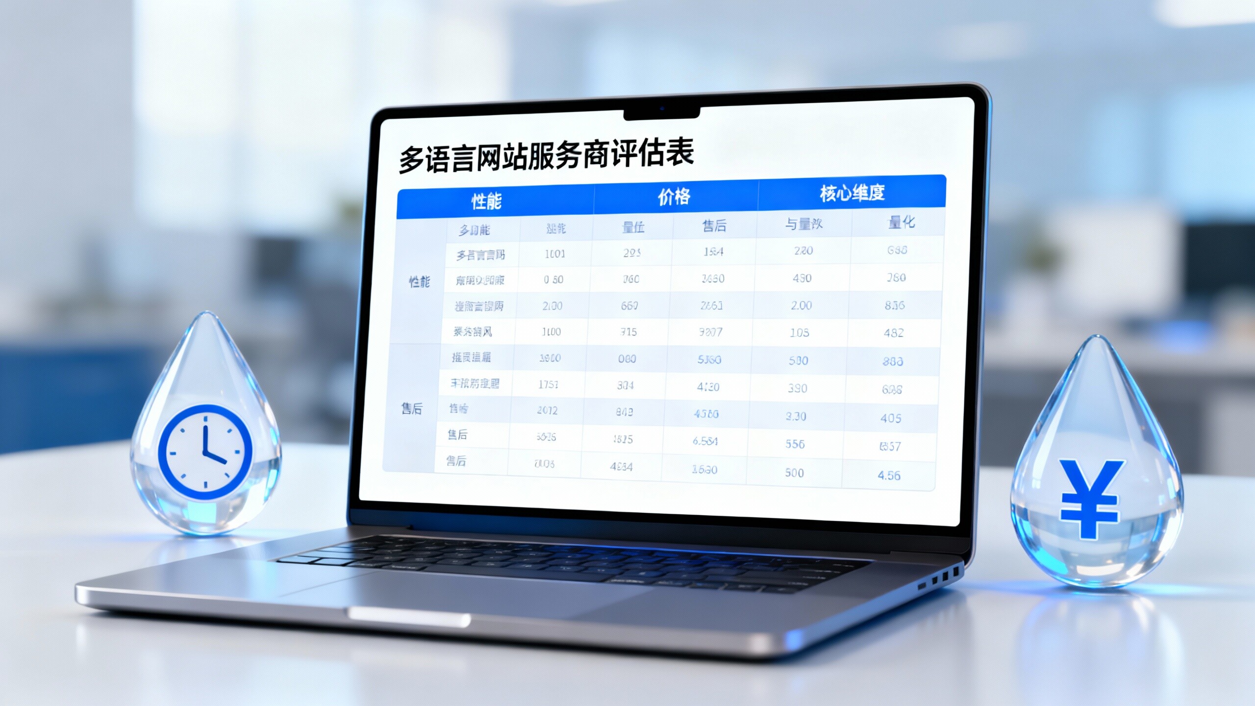 多语言网站云浮服务商比选：性能、价格与售后3分钟快速评估表