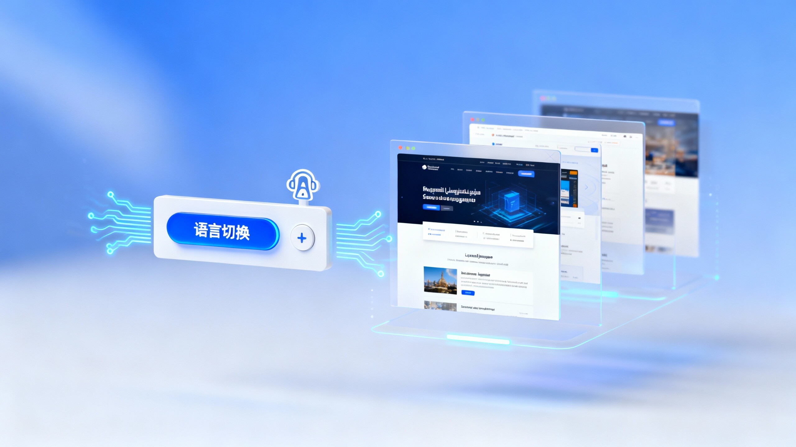 企业级自助建站系统新功能上线：支持多语言一键切换