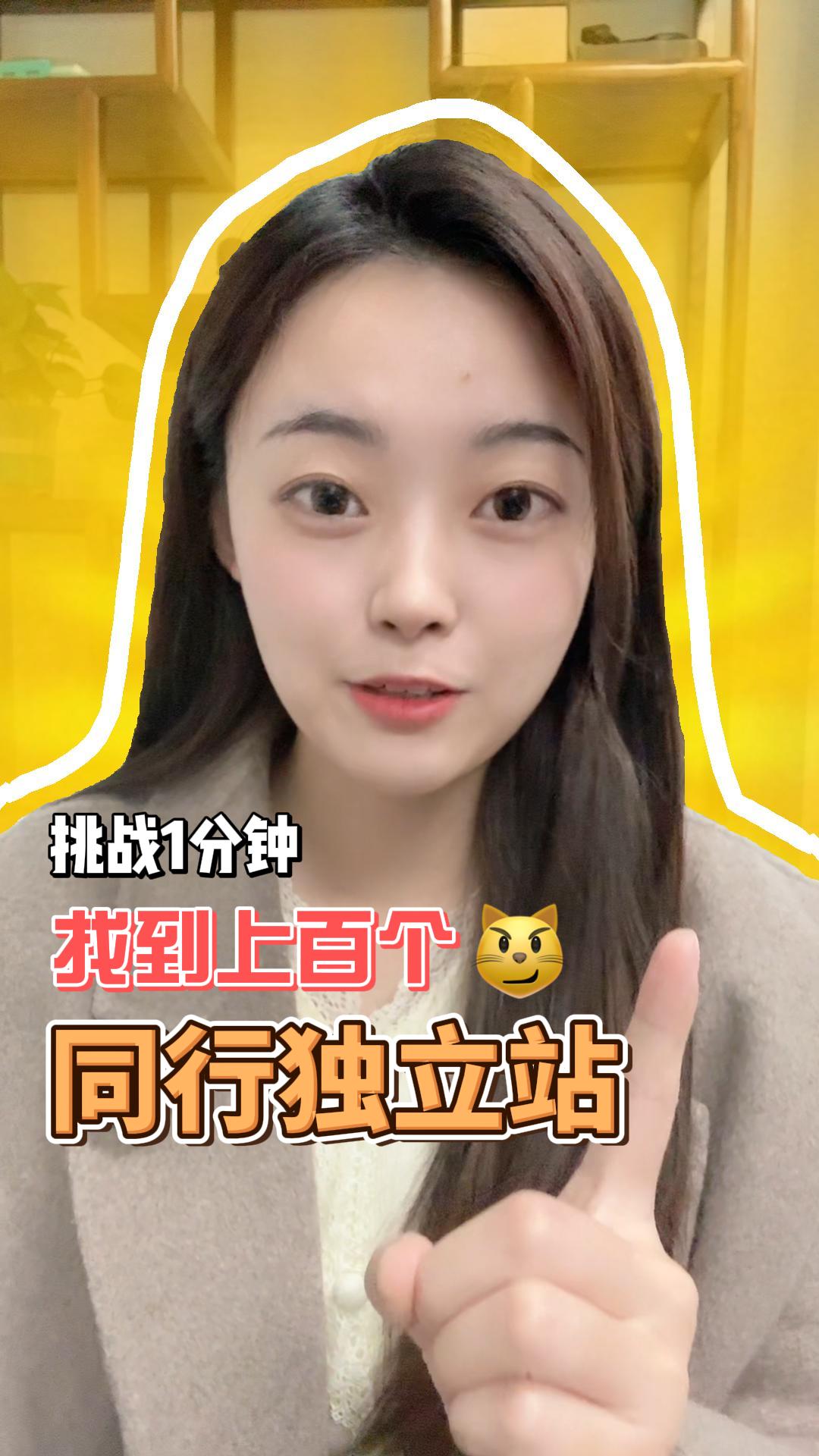 挑战1分钟找到上百个同行独立站！