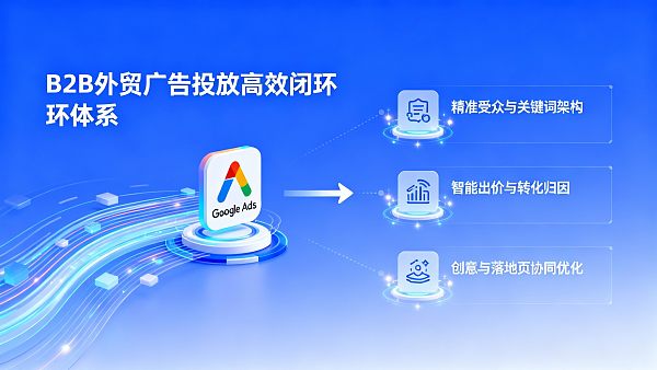 B2B外贸客户获取难？用Google Ads的3个高效投放策略