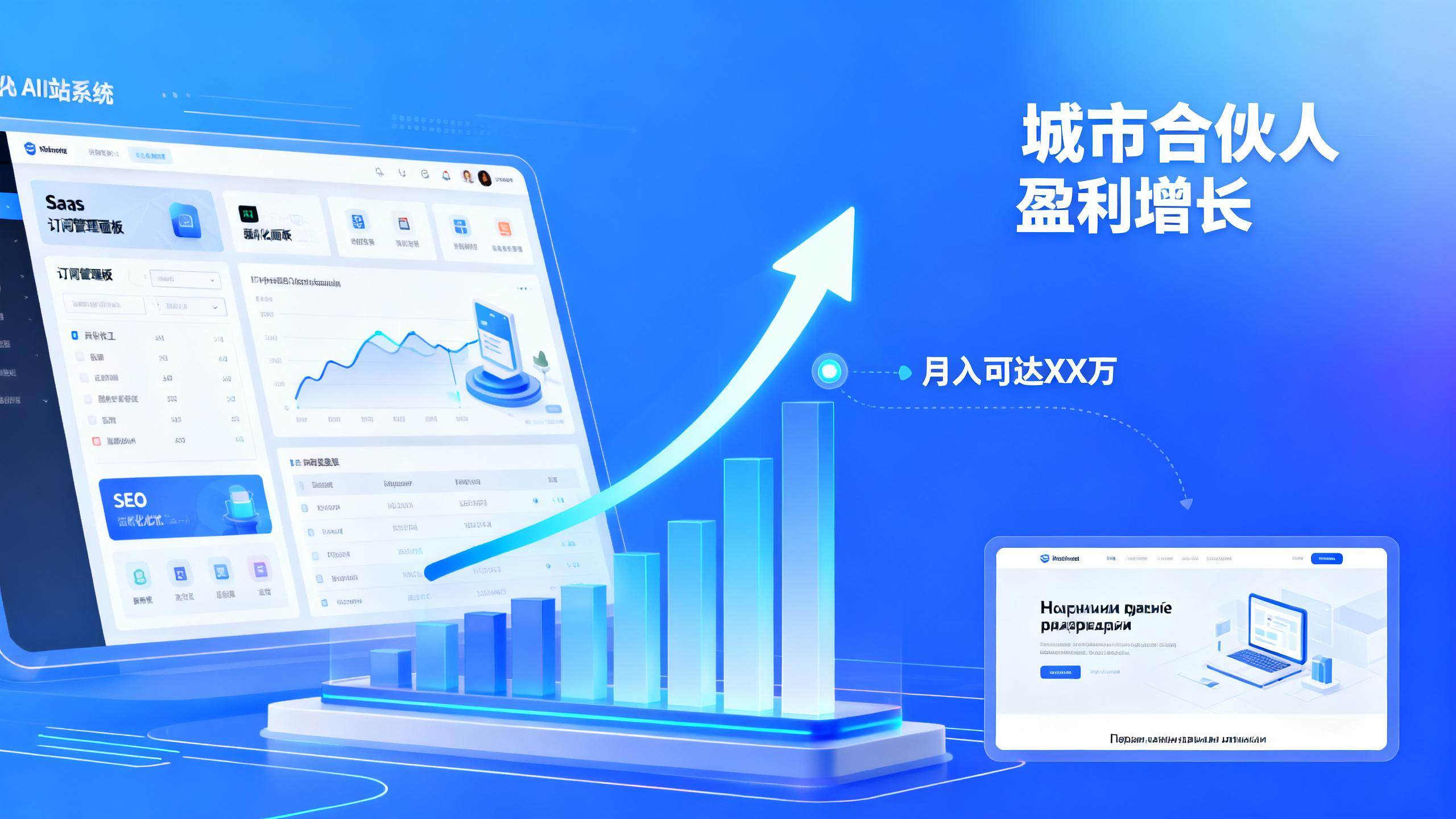 招募城市合伙人：做本地建站生意月入可达多少？实操案例