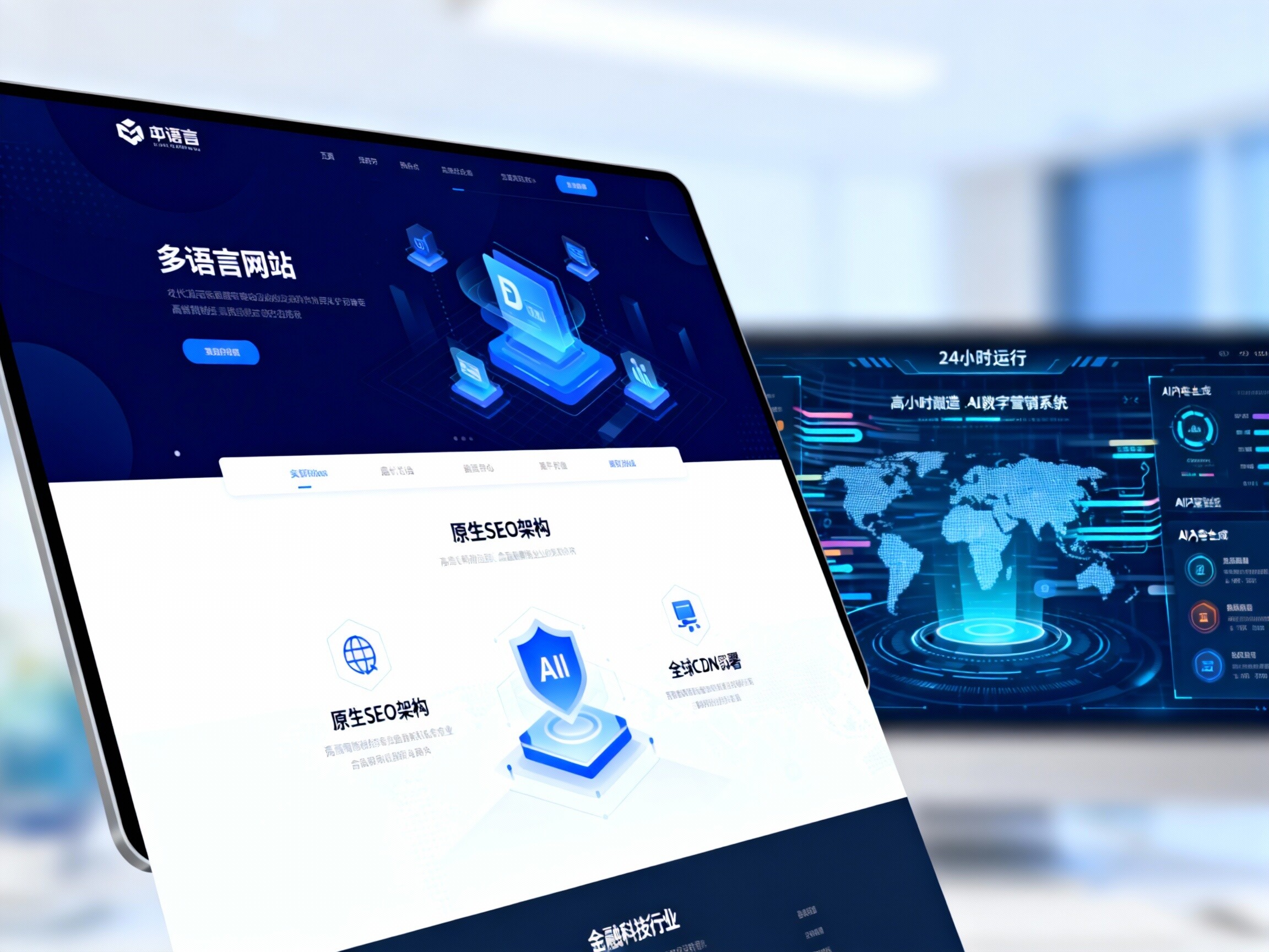 【全球门户】多语言网站上海服务商：易营宝提供“长三角高端制造”的原生SEO与高转化率解决方案！