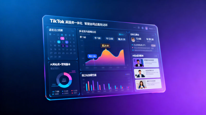 AI建站学院｜零基础运营如何用易营宝社媒自动化运营快速启动TikTok英国站？从账号绑定到首月排期