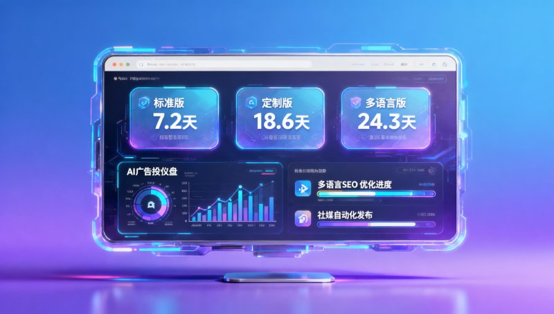 响应式外贸网站建设 深圳供应商交付周期实测：标准版/定制版/多语言版平均用时对比