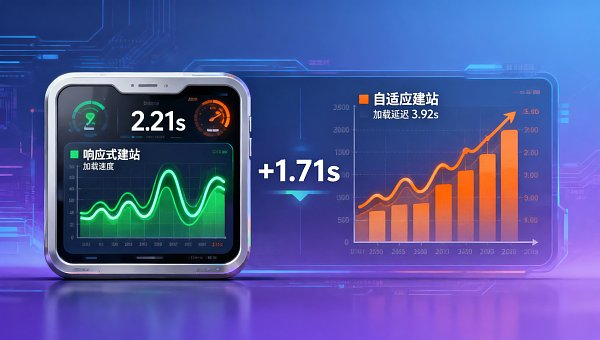 自适应建站适合外贸企业吗？对比响应式 vs 自适应：在中东/拉美市场加载效率差值达1.7秒