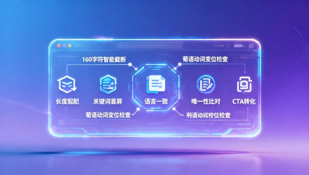 AI建站怎么优化SEO？【操作人员手册】自动填充meta description的5个字段校验逻辑