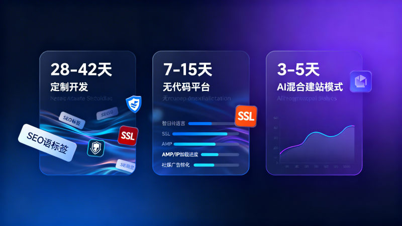 深圳多语言外贸网站建设交付周期对比：定制开发/无代码平台/混合模式实测数据