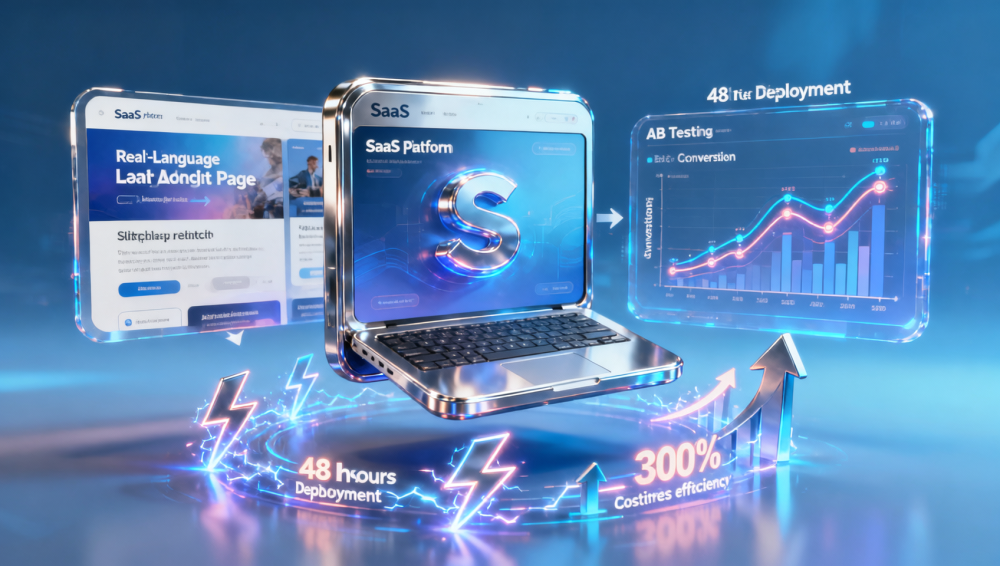 如何通过SaaS提升获客效率？金融行业客户实证：48小时上线多语言落地页+自动AB测试流程