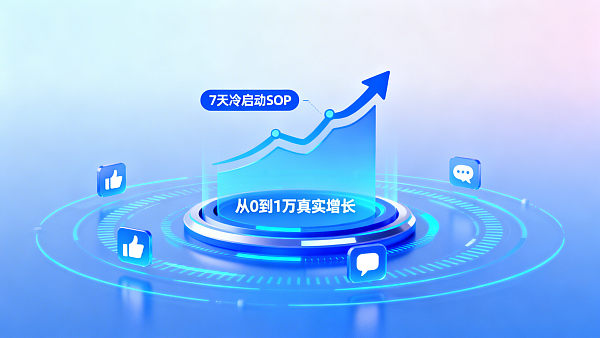 社媒运营怎么增加粉丝？从0到1万真实增长的7天冷启动SOP