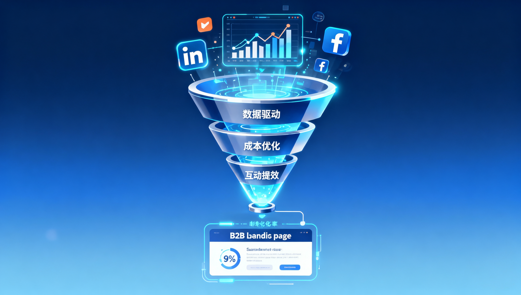 社媒运营如何提升转化？B2B行业落地页+社媒链路协同的3层漏斗优化法