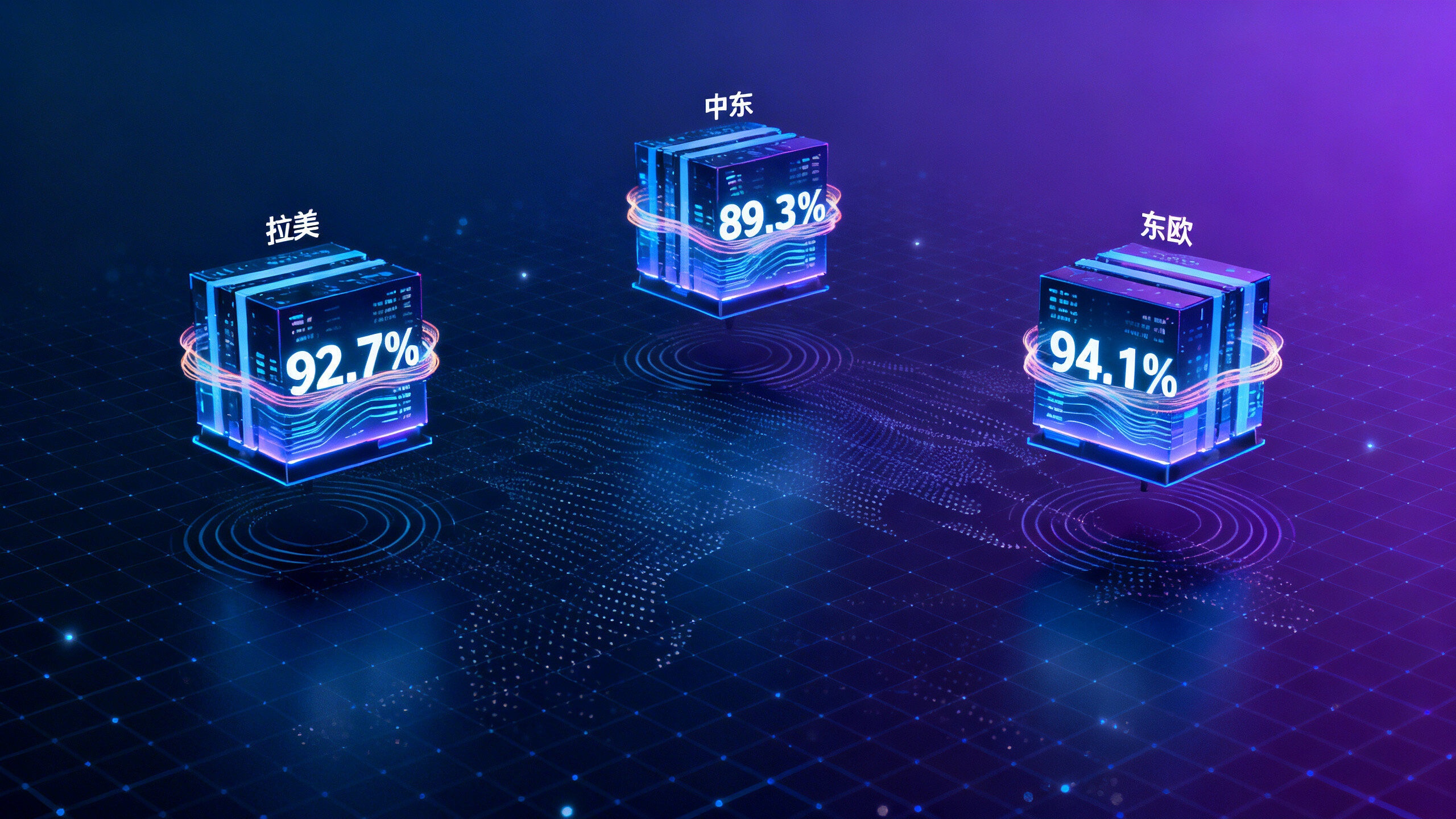 Yiyingbao 安全与性能架构中，CDN边缘节点在拉美、中东、东欧三地的缓存命中率分别是多少？