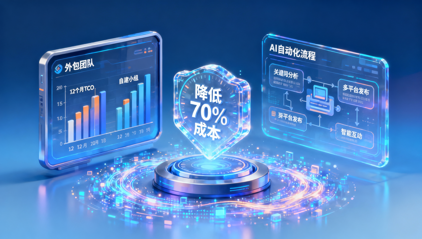 社媒运营怎么降低成本？外包团队与自建小组的12个月TCO对比模型