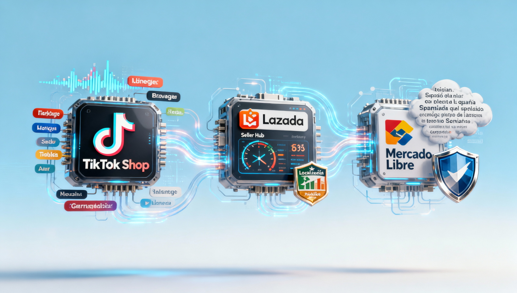 易营宝全球流量生态合作接入了哪些新兴渠道？2026已上线的TikTok Shop、Lazada Seller Hub、Mercado Libre API清单