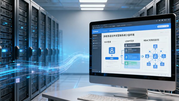 外贸营销系统供应商是否提供沙盒环境？供IT团队进行SSO单点登录、LDAP域控、权限角色映射测试