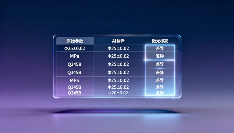 易营宝AI翻译引擎效果在技术参数表场景中如何？对比人工翻译，单位符号、公差范围、材料代号的保留准确率