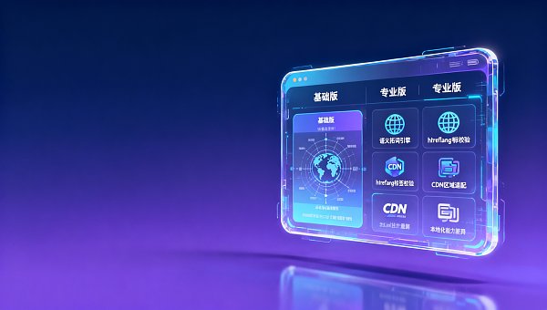 Eyingbao价格体系里，‘基础版’和‘专业版’的核心差异不在功能，而在多语言站点的SEO托管权限层级