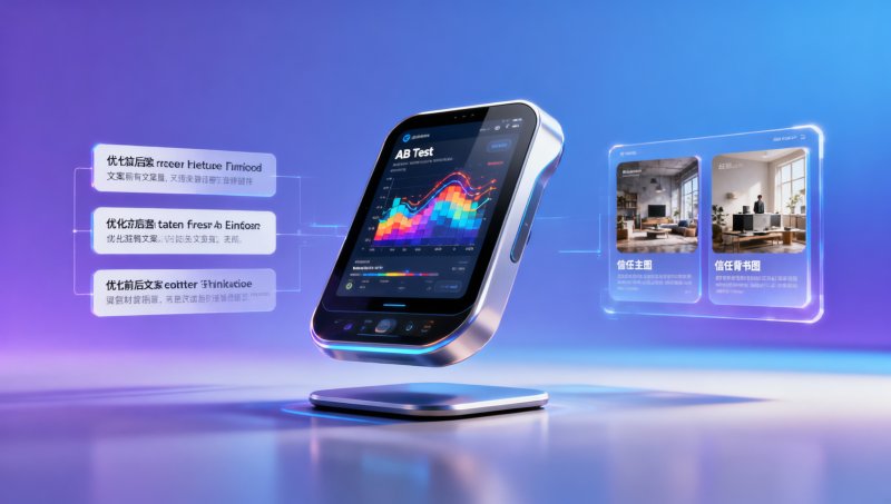 易营宝AI营销引擎支持自动AB测试，但测试维度仅限于文案和图片，不包括落地页结构或表单字段数