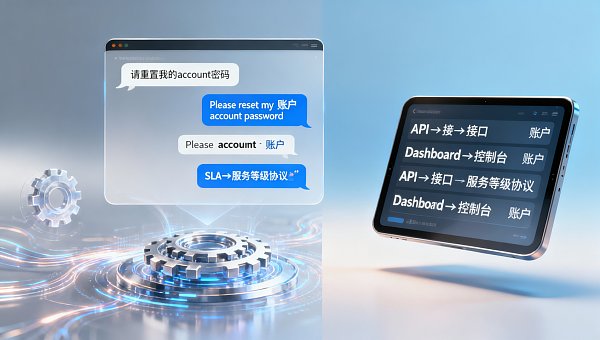 AI翻译实时翻译用于客服对话，中英混输场景下术语一致性如何保障？