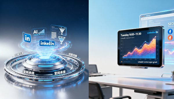 LinkedIn营销培训强调‘高频发文’，但B2B销售主管真实内容消费集中在每周二上午