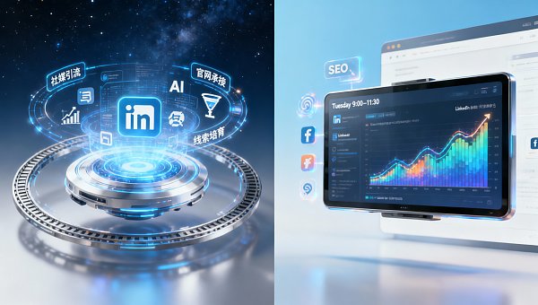 LinkedIn营销培训强调‘高频发文’，但B2B销售主管真实内容消费集中在每周二上午