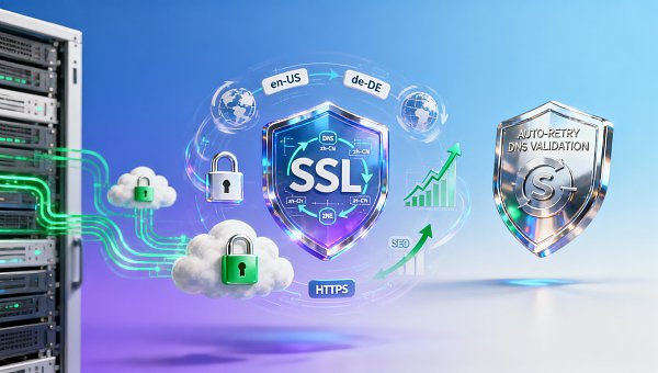 SSL证书有效期到期前7天自动续费失败？多数服务商未开启‘DNS验证自动重试’功能