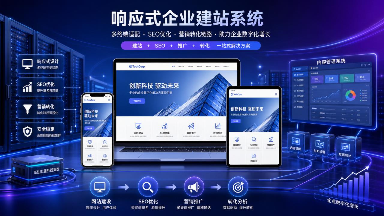 响应式企业建站系统价格受哪些因素影响