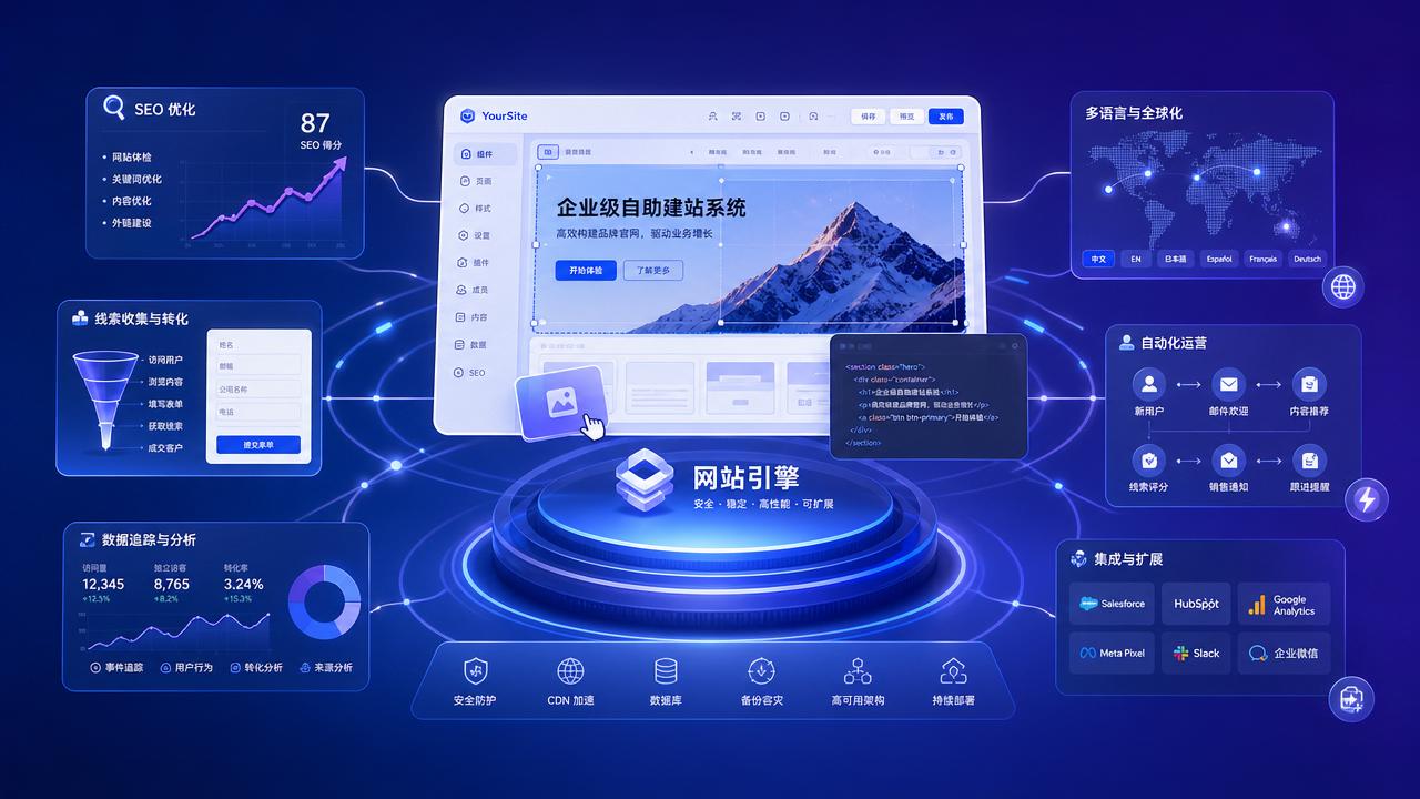 企业级自助建站系统功能够用吗先看业务需求