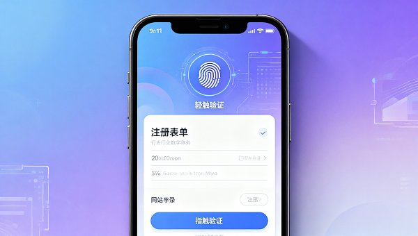 移动端表单优化新趋势：生物识别登录替代邮箱验证可提升19%完成率